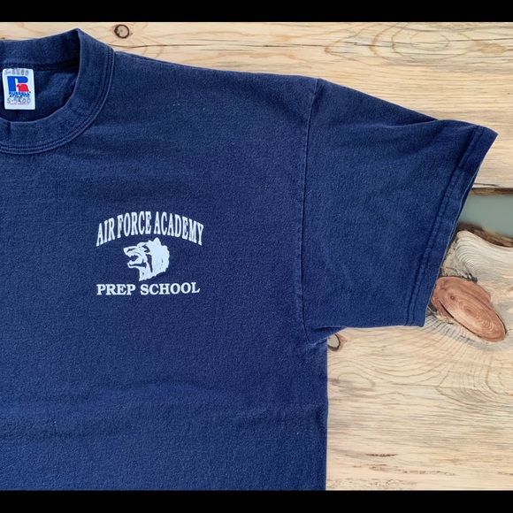 Vintage 90’s Russell Athletic Air Force Academy Prep School Tshirt - Picture 3 of 7